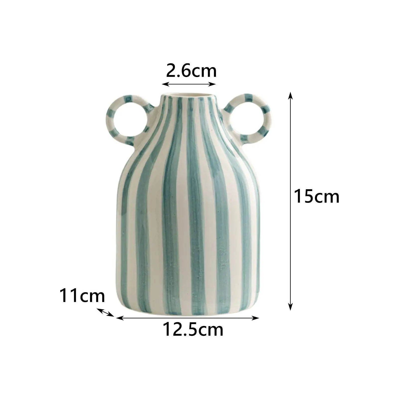 Porcelain flower vase – Nordic boho design – Small decorative accent for home decor