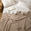 Quilt – Lightweight cotton – Striped Japanese design – Breathable summer bedding