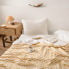 Quilt – Lightweight cotton – Striped Japanese design – Breathable summer bedding