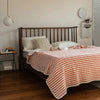 Quilt – Lightweight cotton – Striped Japanese design – Breathable summer bedding
