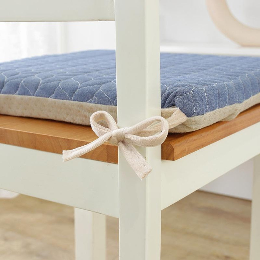 Quilted Japanese-Inspired Seat Cushion