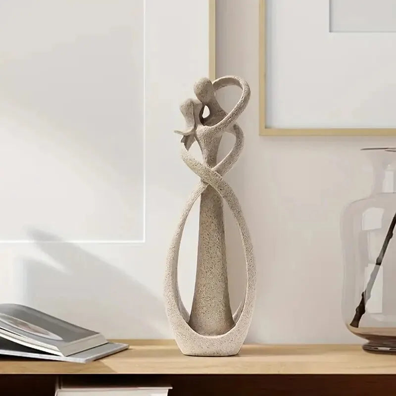 Resin sculpture – Elegant romantic design – Timeless home decor piece – Perfect for living room or bedroom