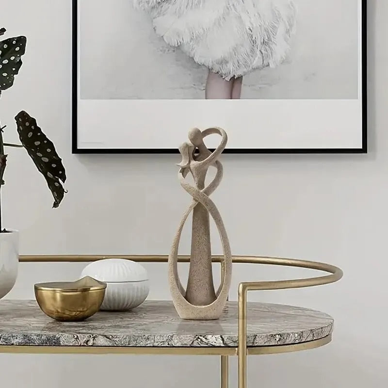 Resin sculpture – Elegant romantic design – Timeless home decor piece – Perfect for living room or bedroom