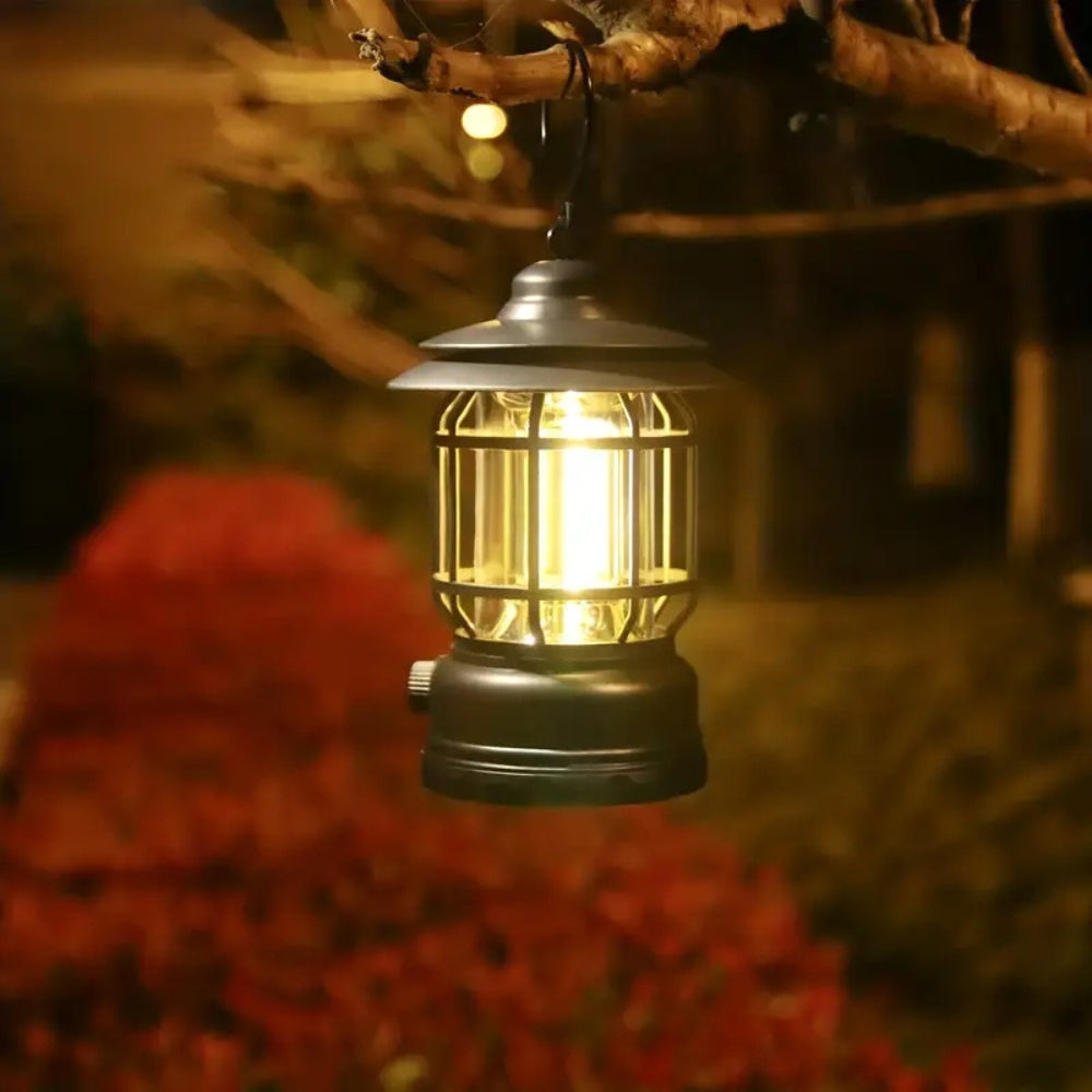 Retro Glow Camping Lantern Lamp