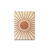 Sun and moon wall art set in green and beige, minimalist canvas prints for modern living room or bedroom decor