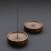 Round Ash Catcher Wood Incense Stick Holder