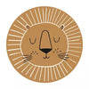 Round area rug – Soft polyester – Lion design – Perfect for playroom