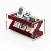 Acrylic Desk Organizer and Storage Rack – Multi-Functional Clear Desktop Organizer for Remotes, Pens, and Small Items