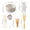 Japanese Matcha Whisk Set with Bowl, Sifter, Scoop, and Stand – Complete 6-Piece Tea Kit