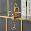 Abstract Resin Body Art Ornament with Golden Accents – Elegant Decor for Home and Office