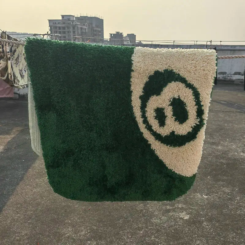 Non-Slip Green 8 Ball Bath Mat – Plush Bathroom Rug for Living Room and Bedroom – Soft, Absorbent, and Safe