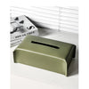 Luxury PU Leather Tissue Box Cover – Woven Napkin Case for Home Decoration