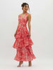 Strappy Back Ruffle Maxi Dress