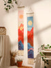 Handmade Macrame Wall Tapestry – Boho Sunset and Sunrise Wall Art Decor for Living Room