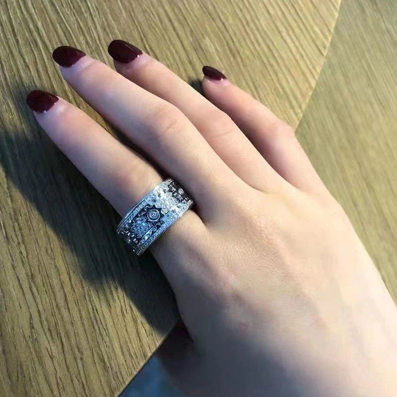 50% OFF  | Clockwork™ | crystal ring for fidget spinners