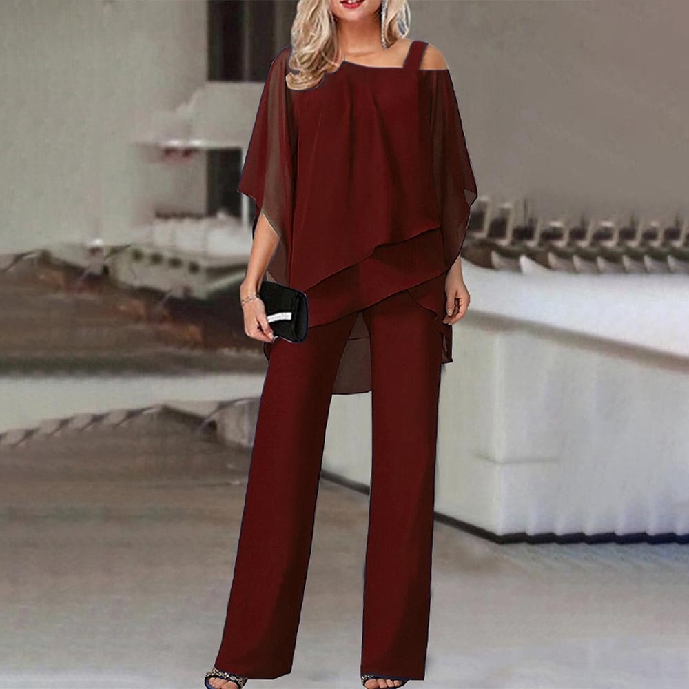 ChicDuo™ | Elegant cold-shoulder jumpsuit for women