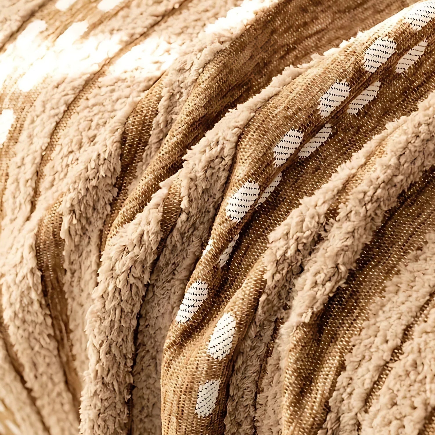 Sahara Style Plush Boho Sofa Cover Blanket