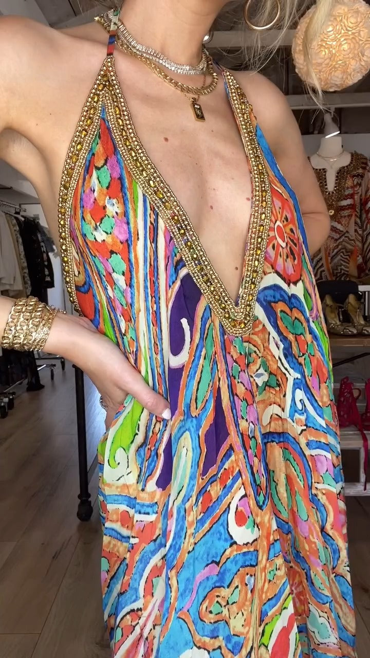 Bohemian Resort Maxi Dress