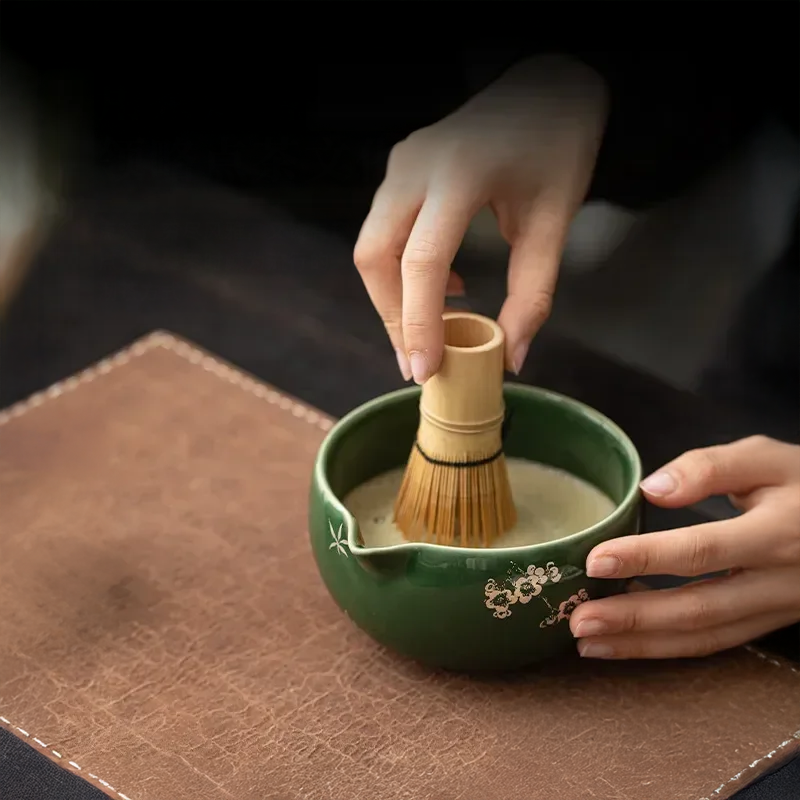 Handmade Matcha Tea Set with Bowl, Whisk, and Scoop – Complete Matcha Making Kit for Traditional Ceremonies
