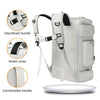 Large Capacity Sports Backpack with Wet Dry Separation for Gym, Yoga, and Outdoor Activities - Durable Nylon Design