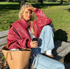 50% DISCOUNT I Sierra™ | red leather jacket