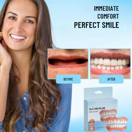 1+1 FREE | SmileEase™ | Provides long-lasting comfort, a perfect fit, and a radiant smile, Say Goodbye to Loose Dentures, Hello to Confidence!