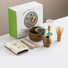 8-Piece Matcha Set with Bamboo Whisk and Glazed Ceramic Bowl for Authentic Japanese Tea Experience