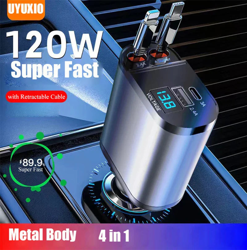 Last Day 50% OFF🔥| PowerPro™ | 4 in 1 Quick Car Charger