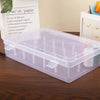 Sewing box organizer – Durable plastic – 24-slot design – White sewing storage for threads and accessories