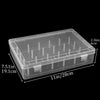 Sewing box organizer – Durable plastic – 24-slot design – White sewing storage for threads and accessories