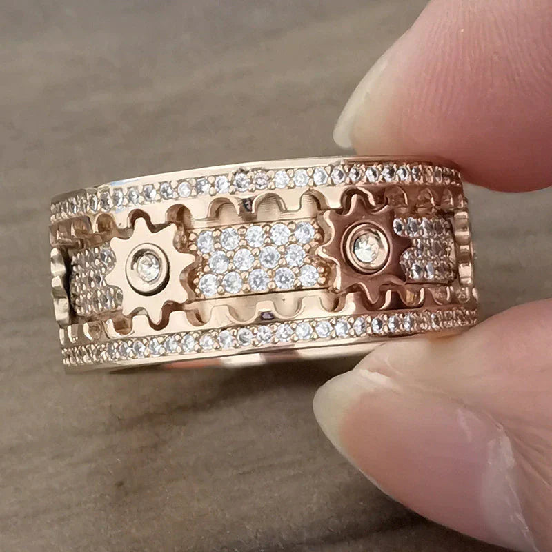 50% OFF  | Clockwork™ | crystal ring for fidget spinners