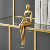 Abstract Resin Body Art Ornament with Golden Accents – Elegant Decor for Home and Office