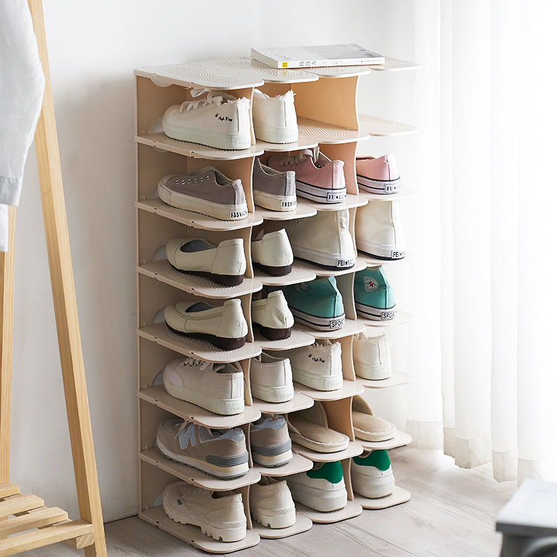 Shoe rack – Modular 6-tier design – Space-saving shoe storage for closet – Durable and easy to clean