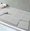 Shower tiles – Antibacterial plastic – Non-slip design – Easy assembly – 11.8 x 11.8 in