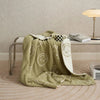 Smiley Face Plush Blanket - Soft Cotton Throw, Lightweight and Machine Washable