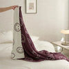 Smiley Face Plush Blanket - Soft Cotton Throw, Lightweight and Machine Washable
