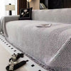 Sofa cover – Premium microfiber blend – Stripe herringbone design – Non-slip and machine washable