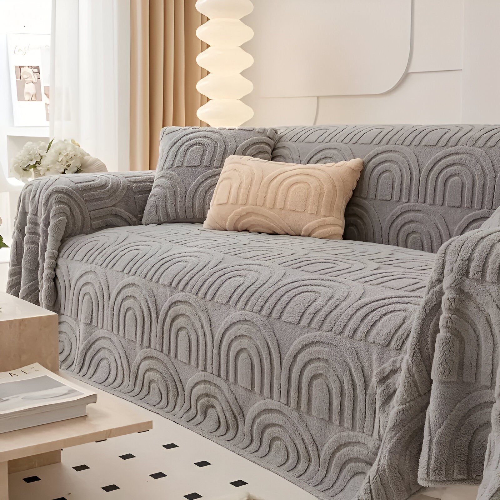 Sofa cover – Arch design – 100% polyester – Multi-purpose for living room