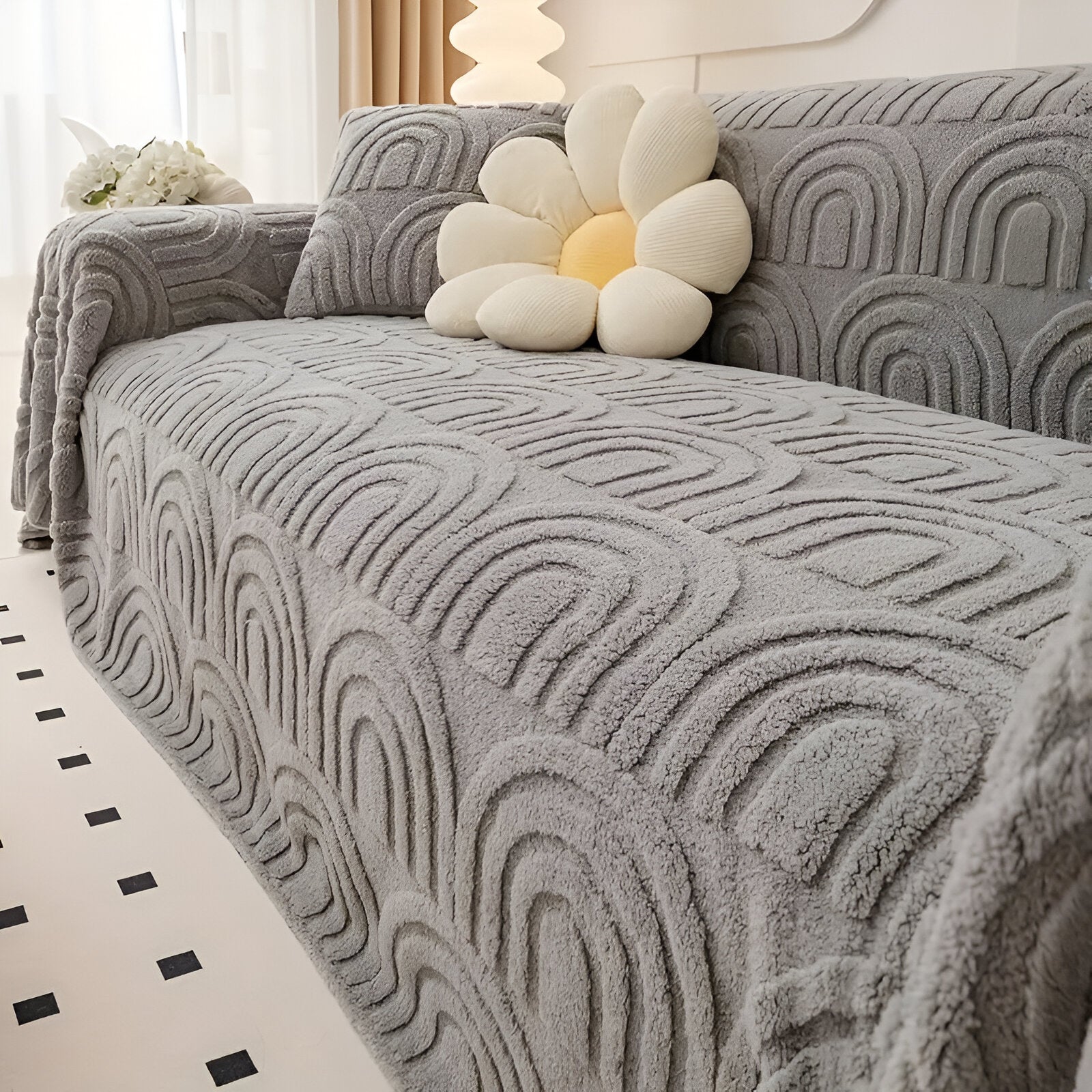 Sofa cover – Arch design – 100% polyester – Multi-purpose for living room