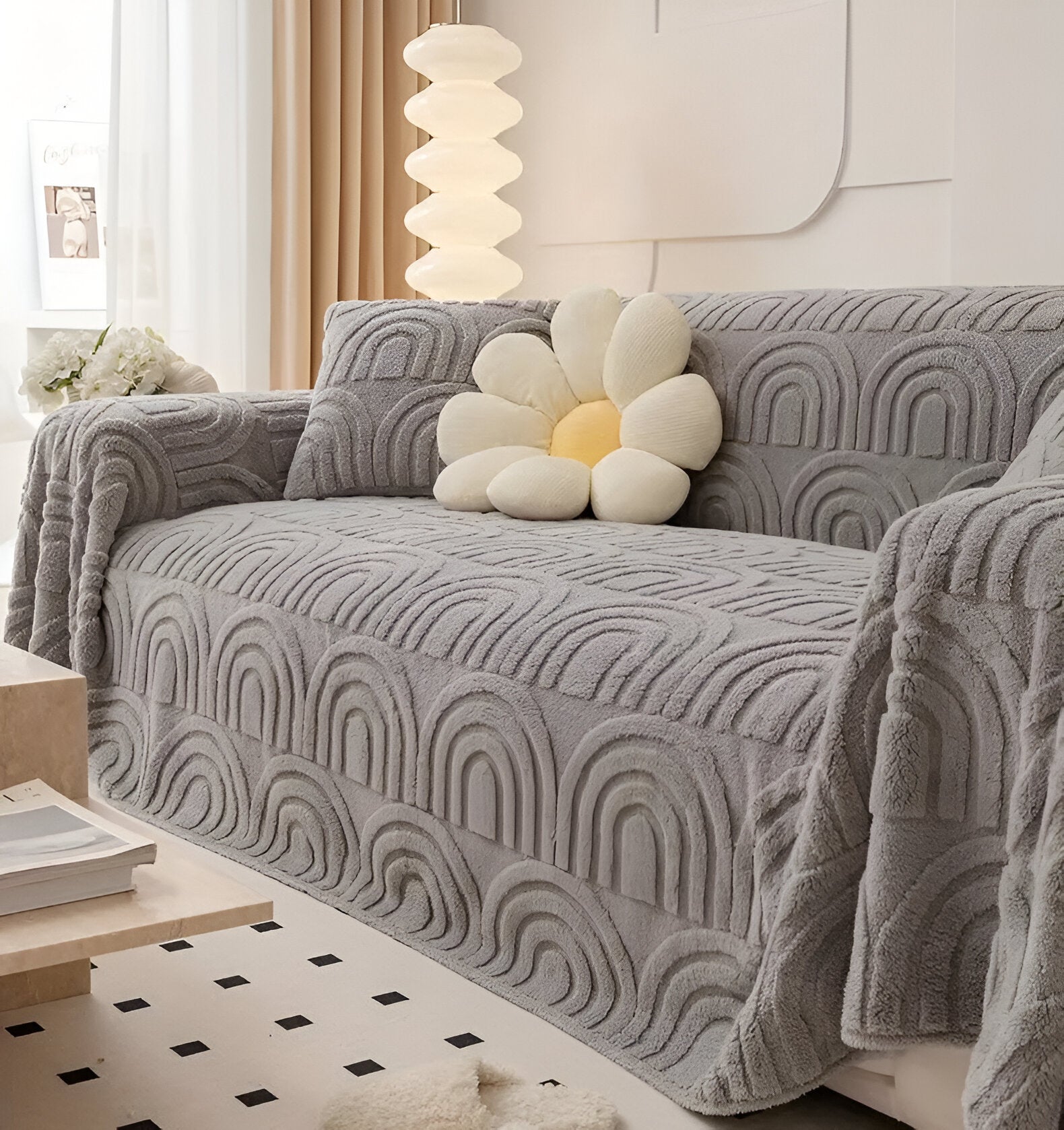 Sofa cover – Arch design – 100% polyester – Multi-purpose for living room