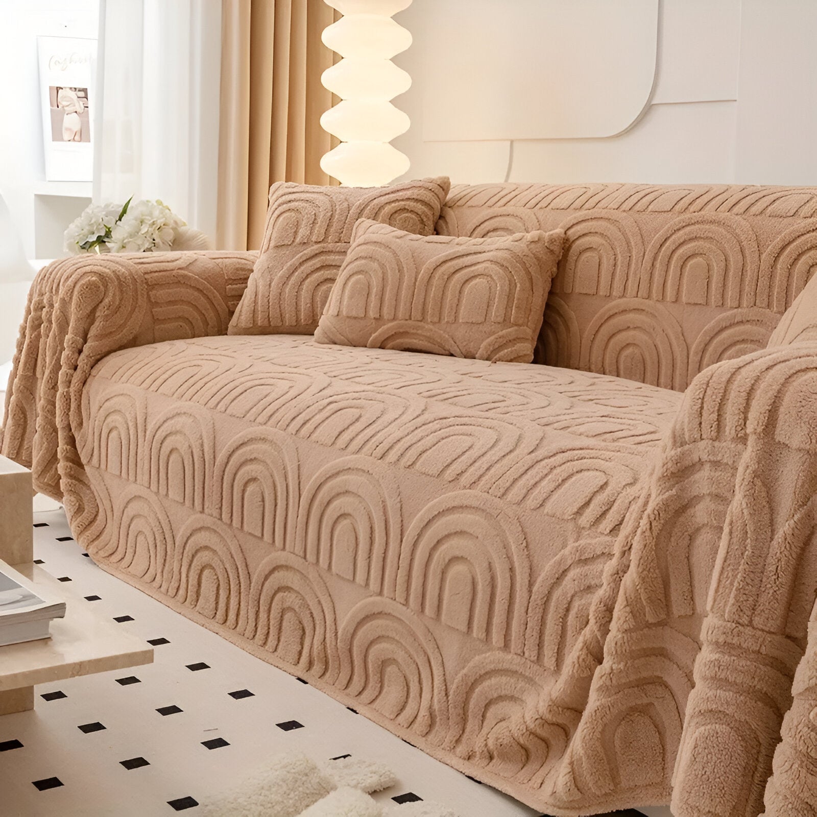 Sofa cover – Arch design – 100% polyester – Multi-purpose for living room
