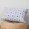 Sofa cushion – Cotton blend – Embroidered floral design – Cozy square and rectangular home accent