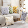 Sofa cushion – Cotton blend – Embroidered floral design – Cozy square and rectangular home accent
