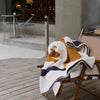 Soft Microfiber Floral Knitted Blanket, 51 x 63 Inches, Cozy Throw for Bed, Sofa, Travel