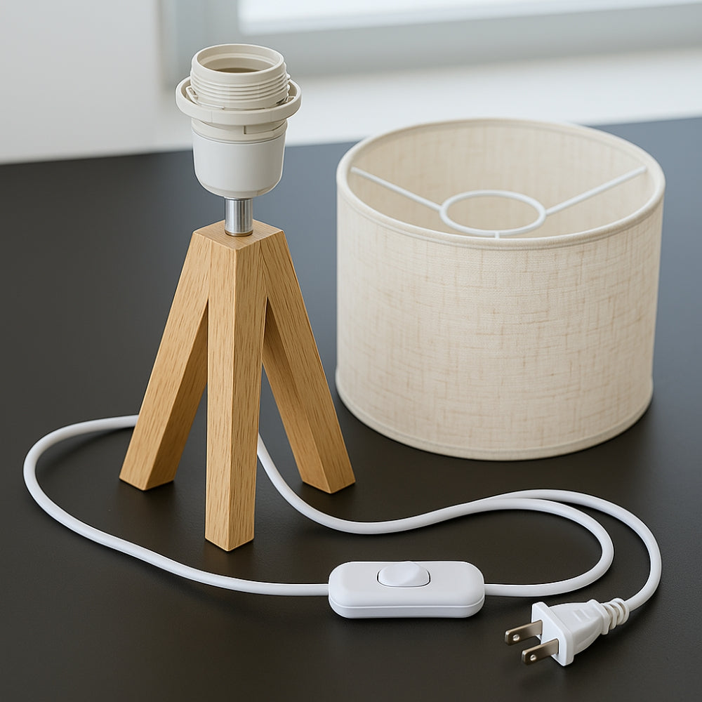 Solara Minimalist Tripod Table Lamp