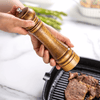 Spice grinder – Solid wood – Adjustable ceramic core – Manual salt and pepper mill for fresh seasoning