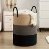 Storage basket – Durable woven rope – Modern design – Multi-use laundry hamper – 15.7 x 23.6 in
