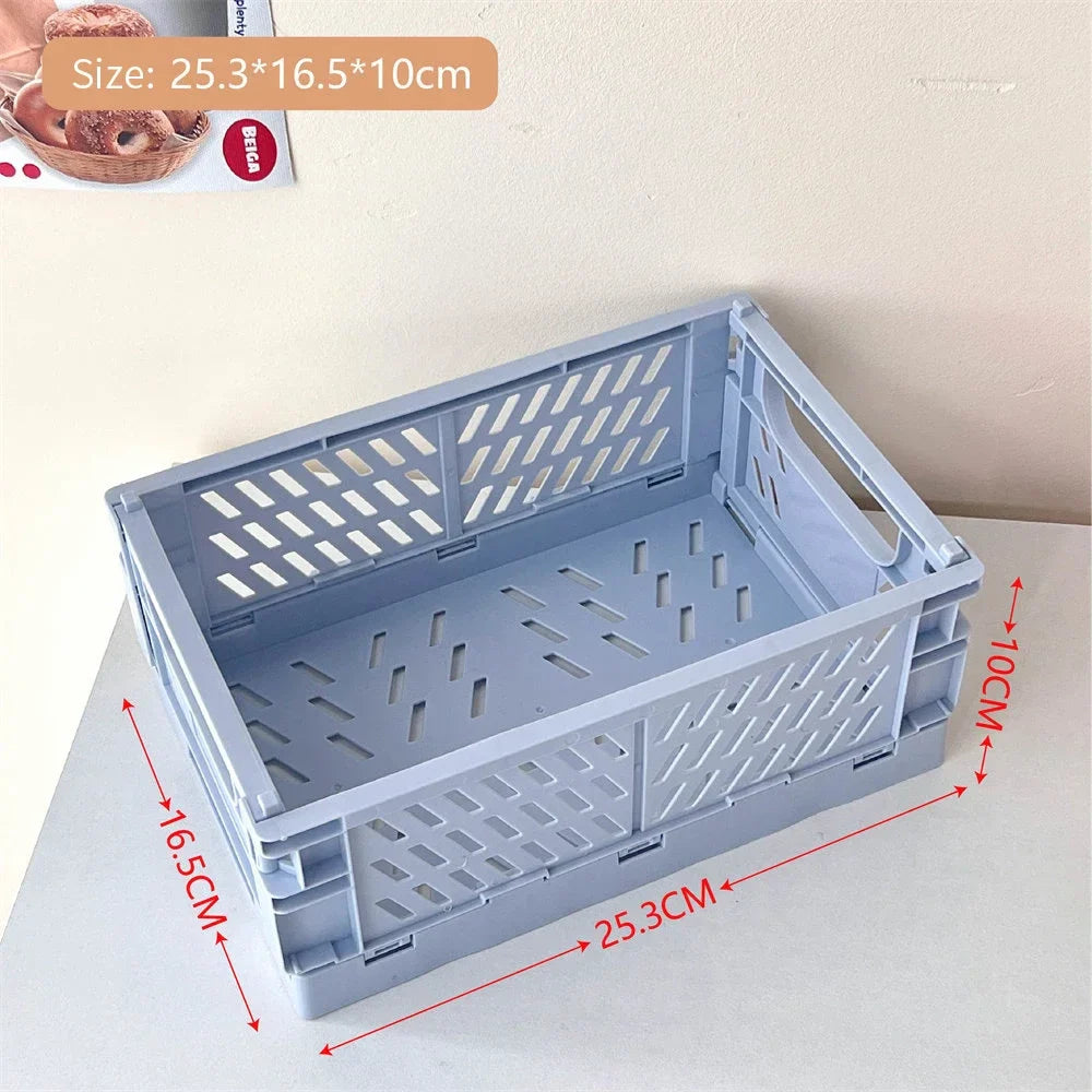 Storage box – Durable plastic – Collapsible design – Ideal for toys and cosmetics – Versatile home organizer