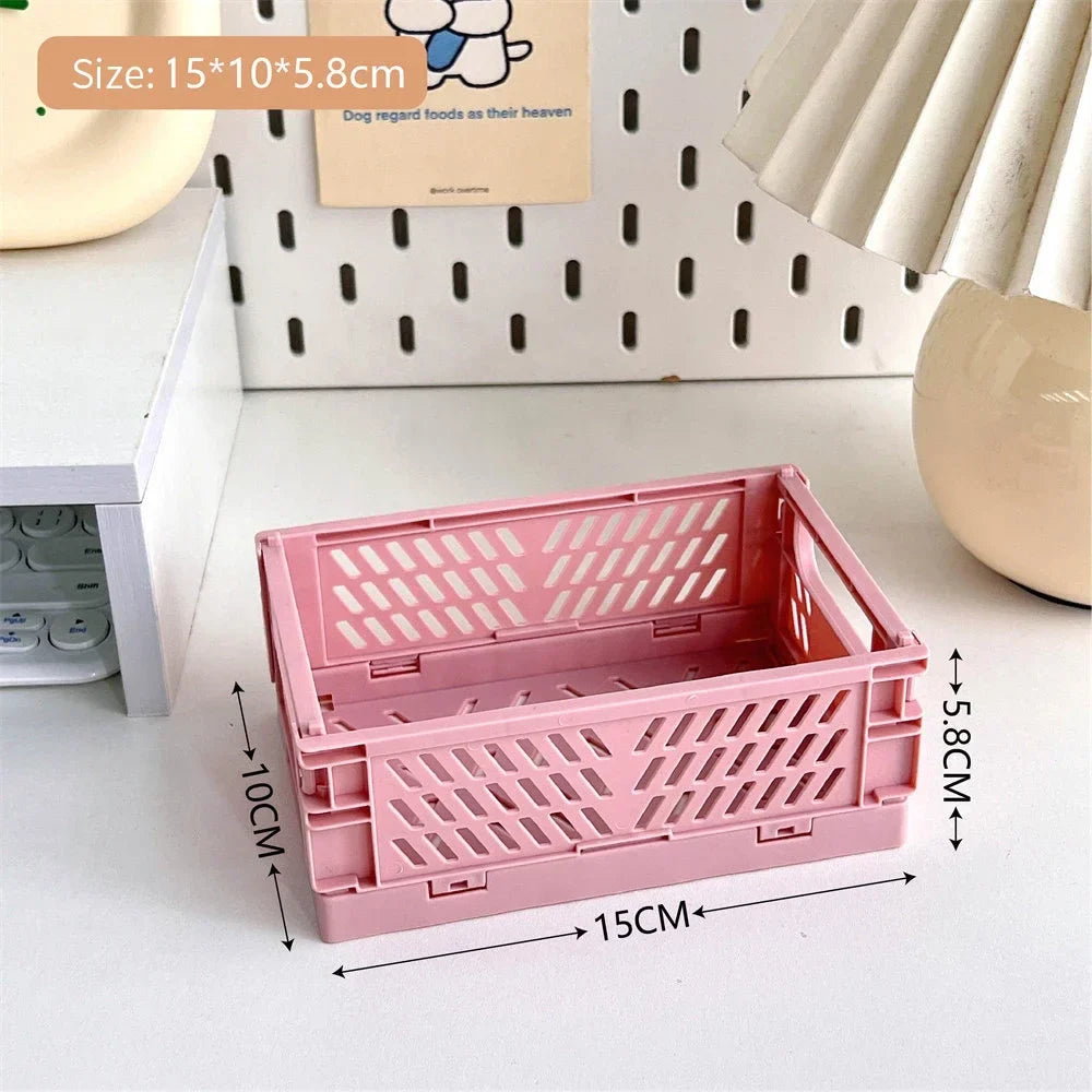 Storage box – Durable plastic – Collapsible design – Ideal for toys and cosmetics – Versatile home organizer