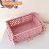Storage box – Durable plastic – Collapsible design – Ideal for toys and cosmetics – Versatile home organizer